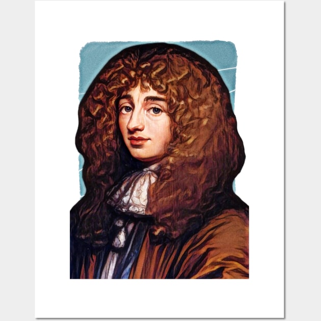 Dutch Mathematician Christiaan Huygens illustration Wall Art by Litstoy 